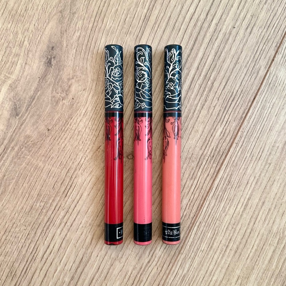 Kat Von D KVD Beauty Everlasting Vegan Liquid Lipstick Bundle of 3